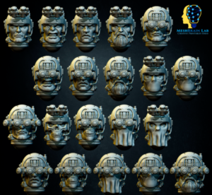 Imperial Marines Scout Heads