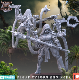 Pinup Cyborg Engineer